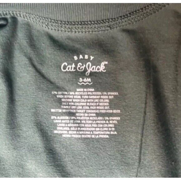 Cat & Jack Infant Baby Graphic T-Shirt Green Sizes Newborn & 3-6 M Sizes NEW! - Picture 5 of 9